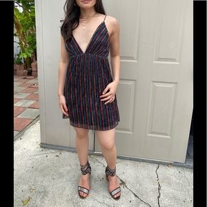 Colorful glittery party dress